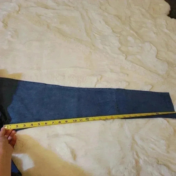 Theory Washable Stretch Genuine Suede Leather FivePocket Cropped Pants Blue Lamb - Picture 11 of 11